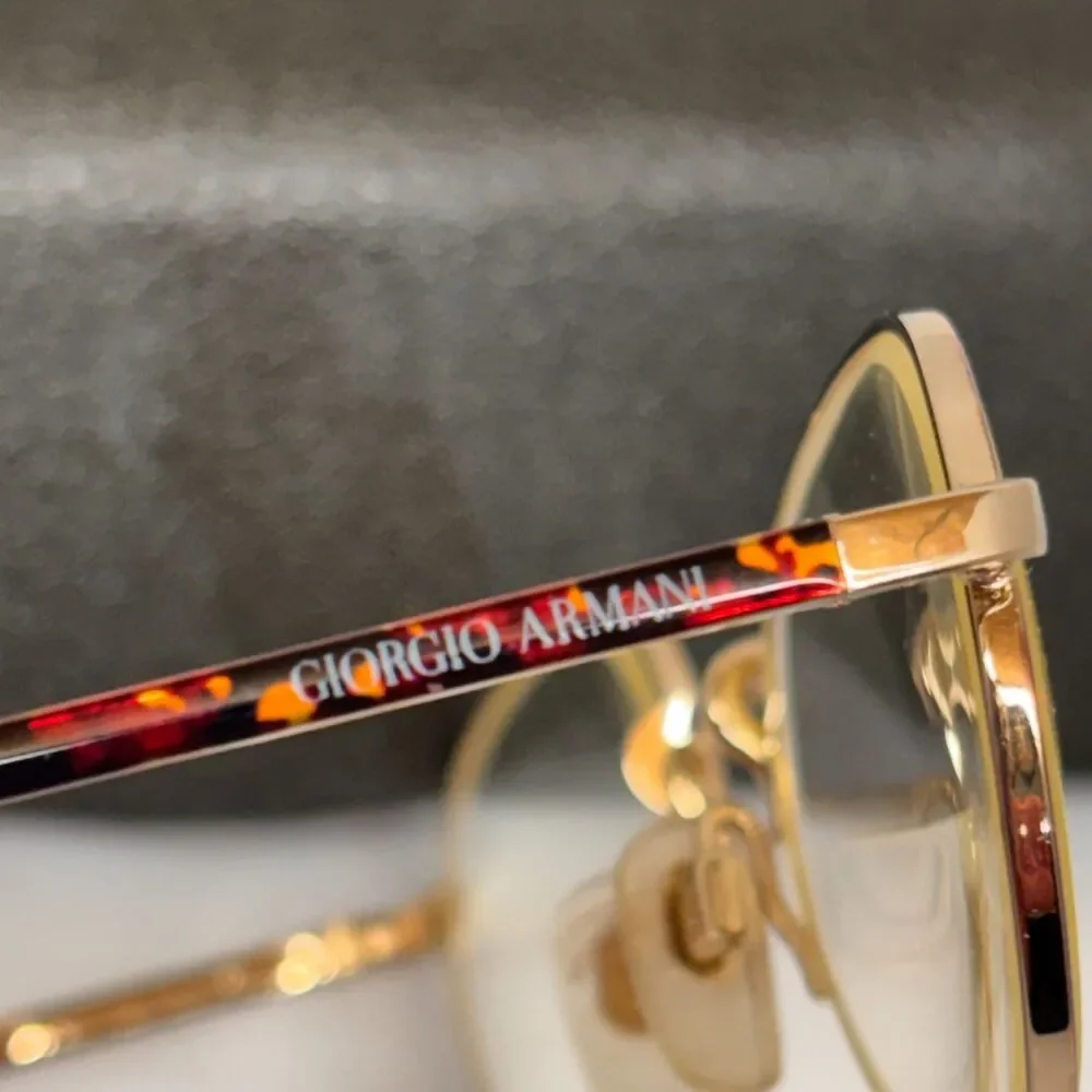 Vtg Giorgio Armani 193 759 Eyeglass Frames 52-20 135 Brown Tortoise Made Italy
